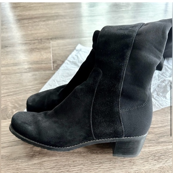Stuart Weitzman | RESERVE Over-the-Knee Boots in Black Suede - Picture 5 of 6
